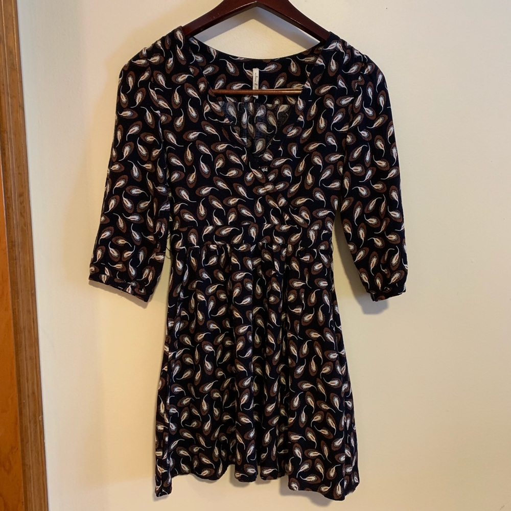 Willow & Clay 3/4 Length sleeve flowy dress XS